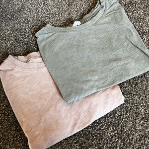 Women's Casual Tops - Pink and Green